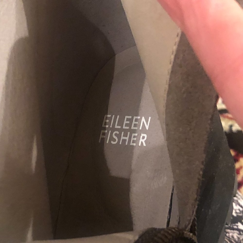 Eileen Fisher Gray Suede Wedge Bootie Size 6.5M NWOT - Picture 9 of 10